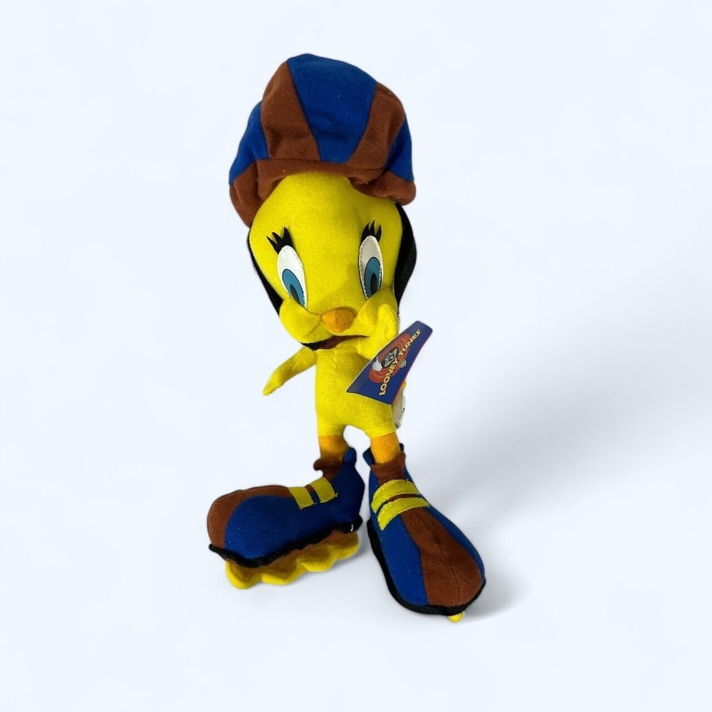 Vintage Tweety Bird Roller Blade 12" Plush 1998 Warner Bros Looney Tunes Ace NEW